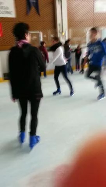 loane et moi a la patinoire
