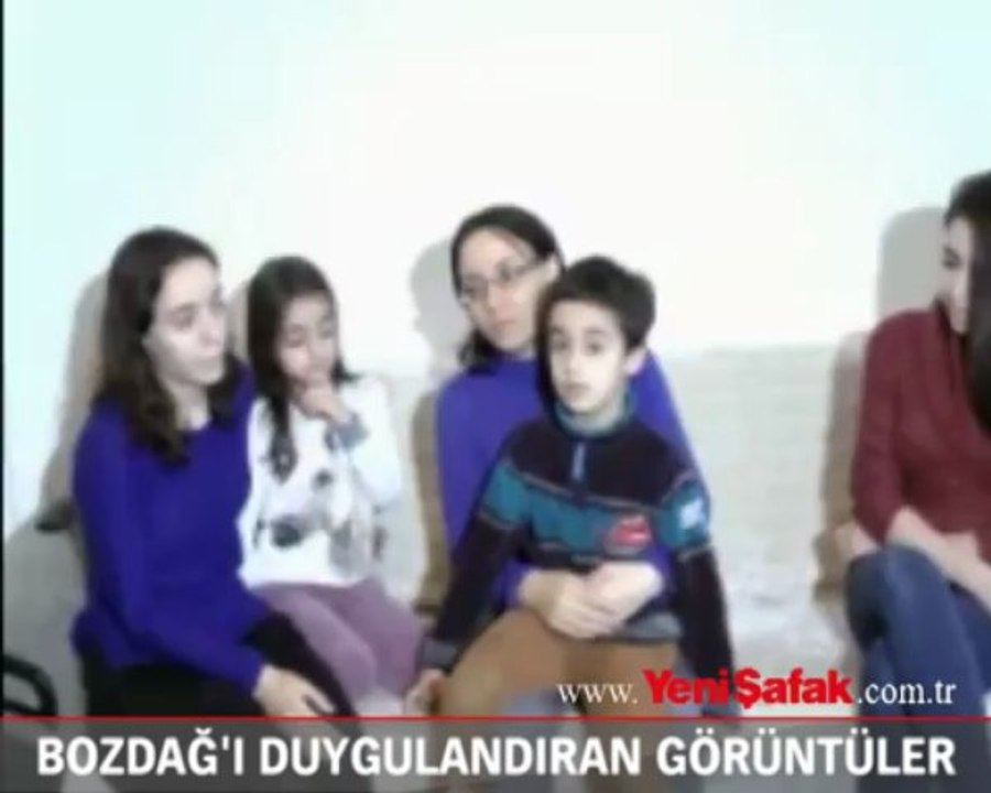 Bozdağ'ı duygulandıran görüntüler