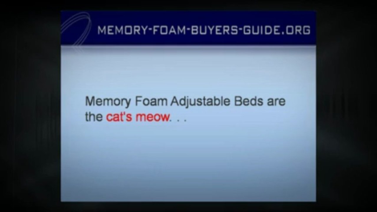 Memory Foam Adjustable Beds