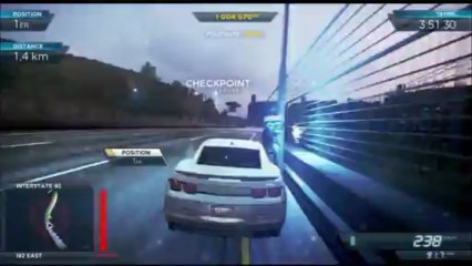 Need for speed:Most wanted Derniere course Chevrolet camaro Zl1