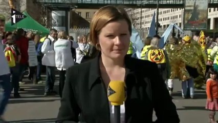 Une chaîne humaine contre le nucléaire