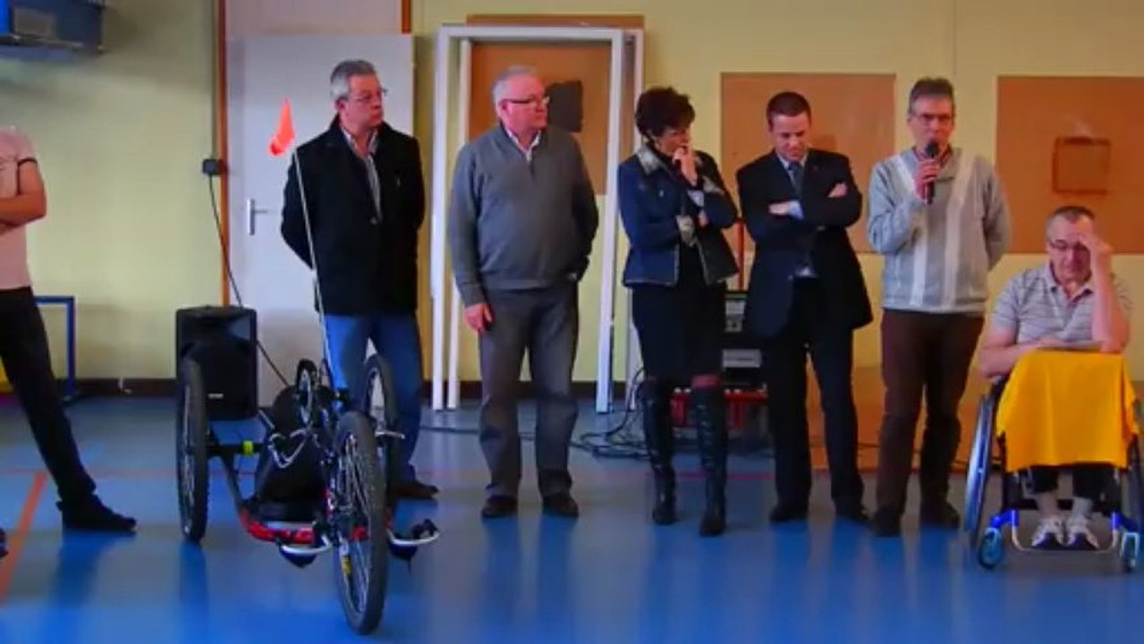 La remise de mon handbike pour mon tour de France