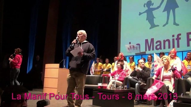 Patrick Menard, président de La Manif Pour Tous 37 - Meeting du 8 mars 2013 à Tours