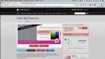 Plugin WordPress : Color My Posts Pro