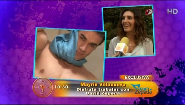 Mayrín Villanueva disfruta trabajar con David Zepeda @davidzepeda1