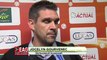Conférence de presse Stade Lavallois - EA Guingamp : Philippe  HINSCHBERGER (LAVAL) - Jocelyn GOURVENNEC (EAG) - saison 2012/2013
