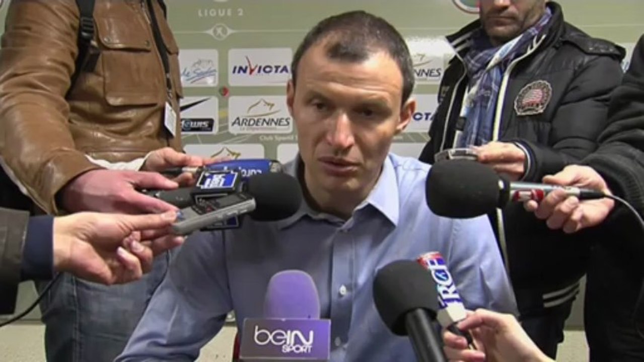 Conférence de presse CS Sedan - Le Mans FC : Laurent  GUYOT (CSSA) - Denis ZANKO (LEMANS) - saison 2012/2013