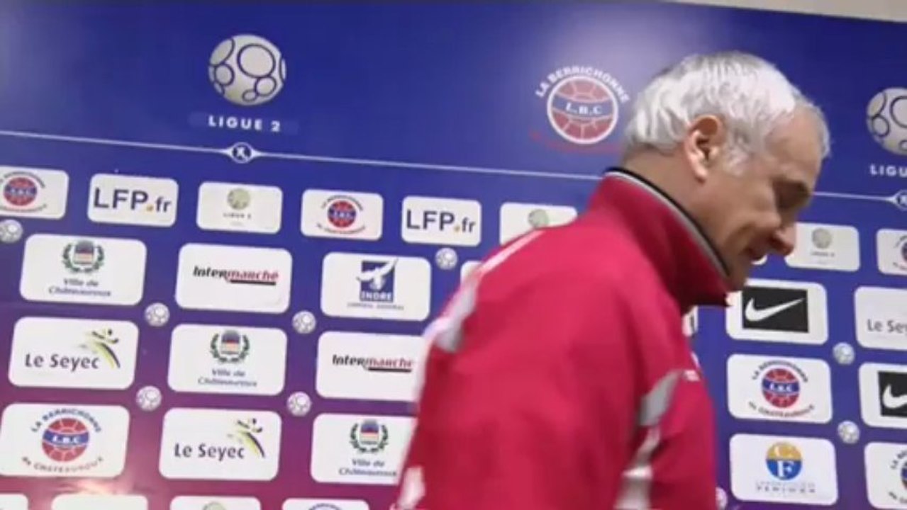 Conférence de presse Châteauroux - AS Monaco FC : Didier THOLOT (LBC) - Claudio RANIERI (ASM) - saison 2012/2013