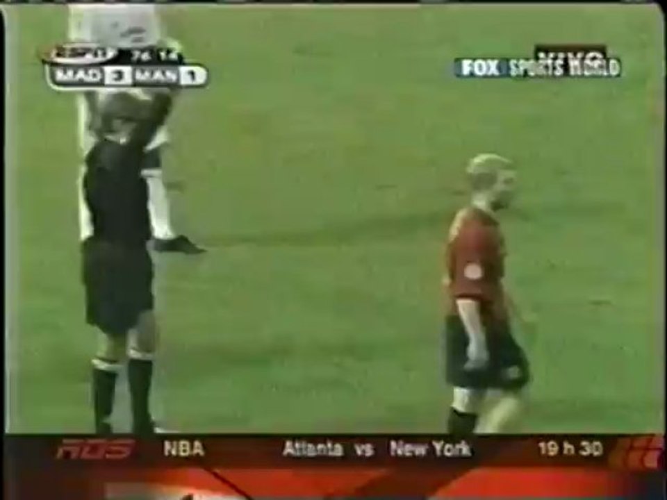 2003 (April 8) Real Madrid (Spain) 3- Manchester United (England) 1 (Champions League)