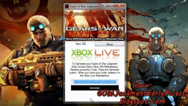 Gears of War Judgment Demo Game Code - Xbox 360