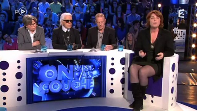 Véronique Genest face à Aymeric Caron dans On n'est pas couché