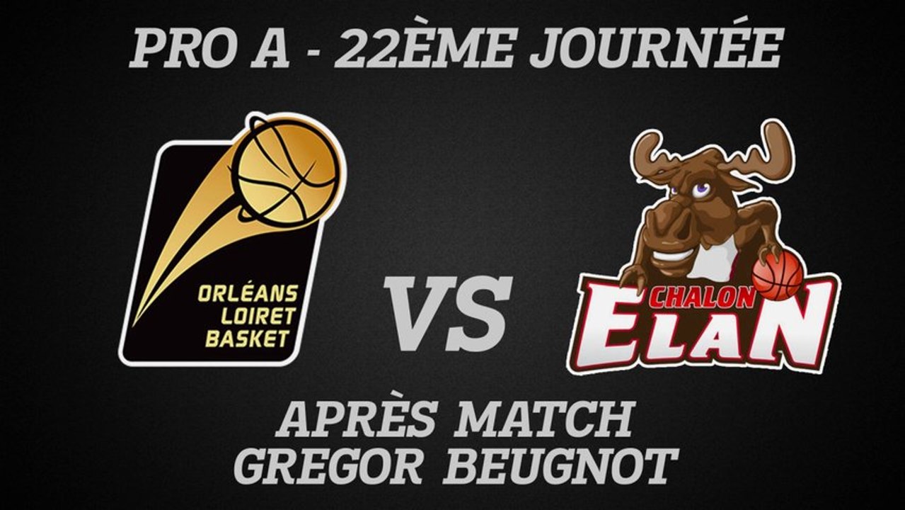 Réaction de Grégor Beugnot - J22 - Réception de Chalon