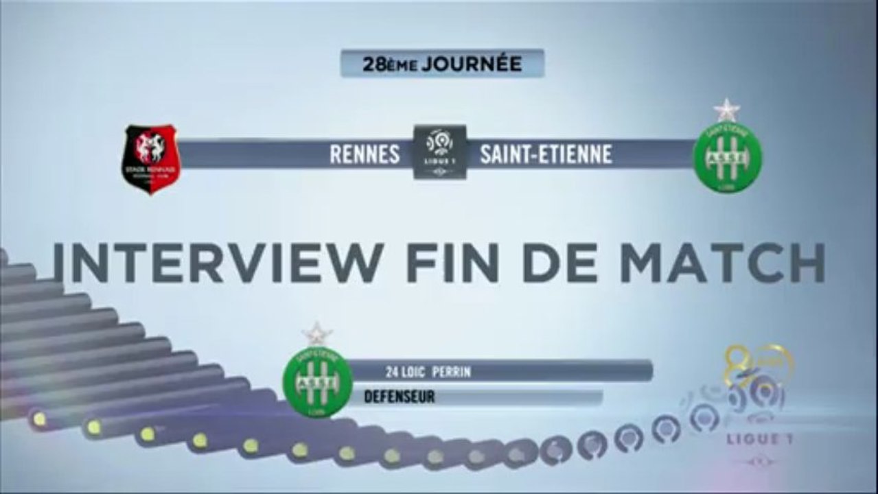 Interview de fin de match : Stade Rennais FC - AS Saint-Etienne - saison 2012/2013