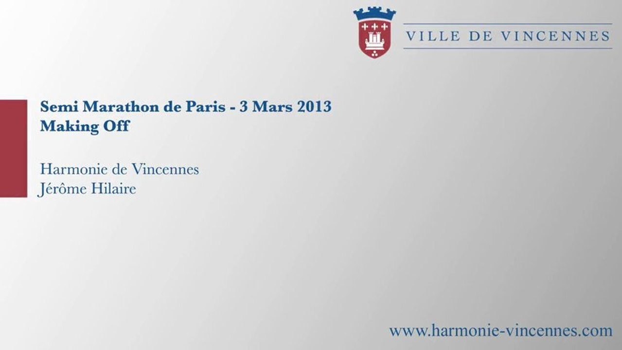 Making Off du Semi Marathon de Paris 2013