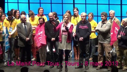 Frigide Barjot - Le Meeting Pour Tous à Tours au Vinci - 8 mars 2013