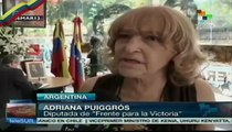 Cientos de argentinos rinden homenaje a Hugo Chávez