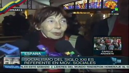 Indignados españoles ven en socialismo del s.XXI una opción