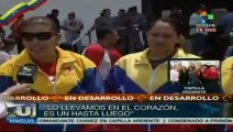 Delegación de softbol da último adiós al comandante Chávez