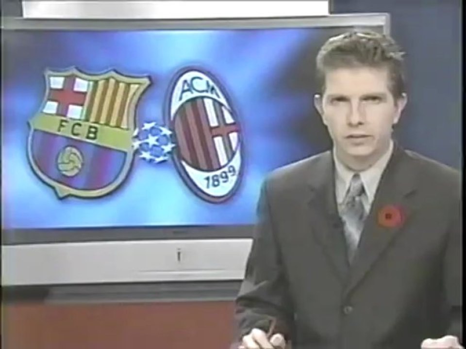 2004 (November 2) Barcelona (Spain) 2-AC Milan (Italy) 1 (Champions League)
