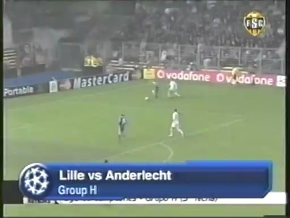 2006 (November 21) Lille OSC (France) 2-Anderlecht (Belgium) 2 (Champions League)