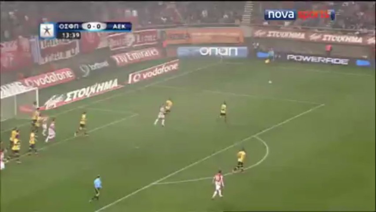 Ολυμπιακός - ΑΕΚ 3-0 τα γκολ - GR