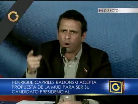 Capriles será candidato: Voy a luchar y Nicolás no te voy a dejar el camino libre