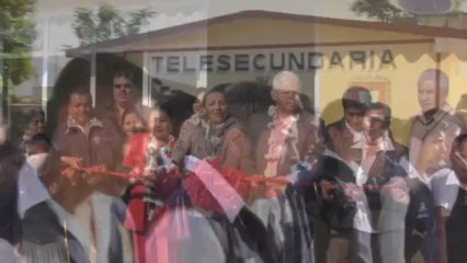Inauguración de 2 aulas en la escuela telesecundaria "Licurgo" de San Sebastian