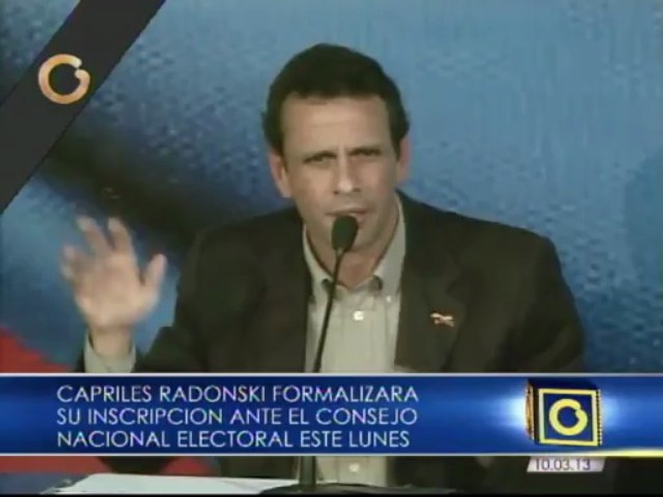 Capriles será candidato: "Voy a luchar y Nicolás no te voy a dejar el camino libre"