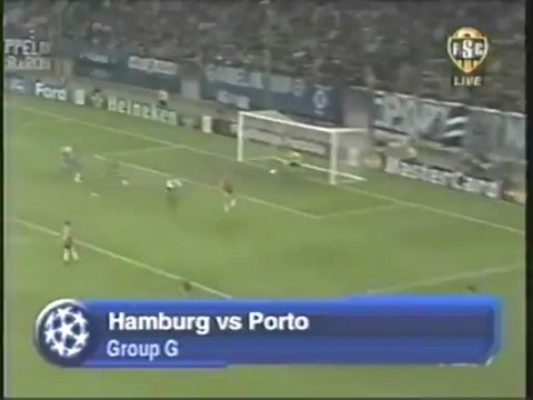 2006 (November 1) SV Hamburg (Germany) 1-Porto (Portugal) 3 (Champiosn League)