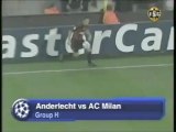 2006 (October 17) Anderlecht (Belgium) 0-AC Milan (Italy) 1 (Champions League)