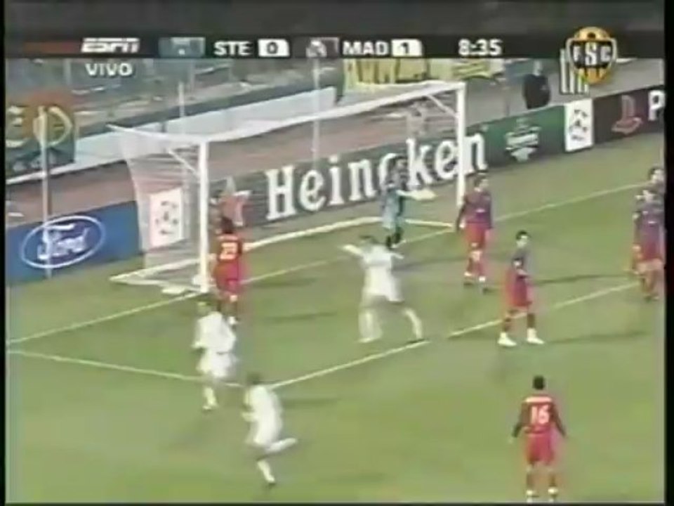 2006 (October 17) Steaua Bucharest (Romania) 1-Real Madrid (Spain) 4 (Champions League)