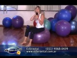 Ejercicios de movilidad articular con la pelota suiza y disco de balance - Esferovital - Prof.  Adriana Vanni