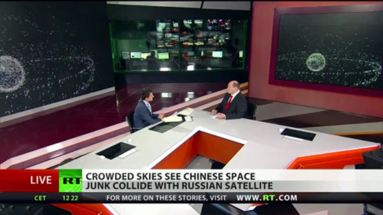 Crowded Skies: Russian satellite collides with Chinese space junk