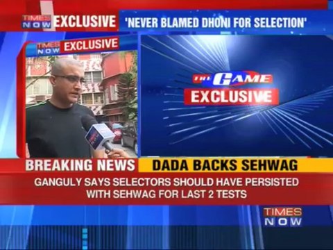 Dropping Virender Sehwag wrong decision - Sourav Ganguly