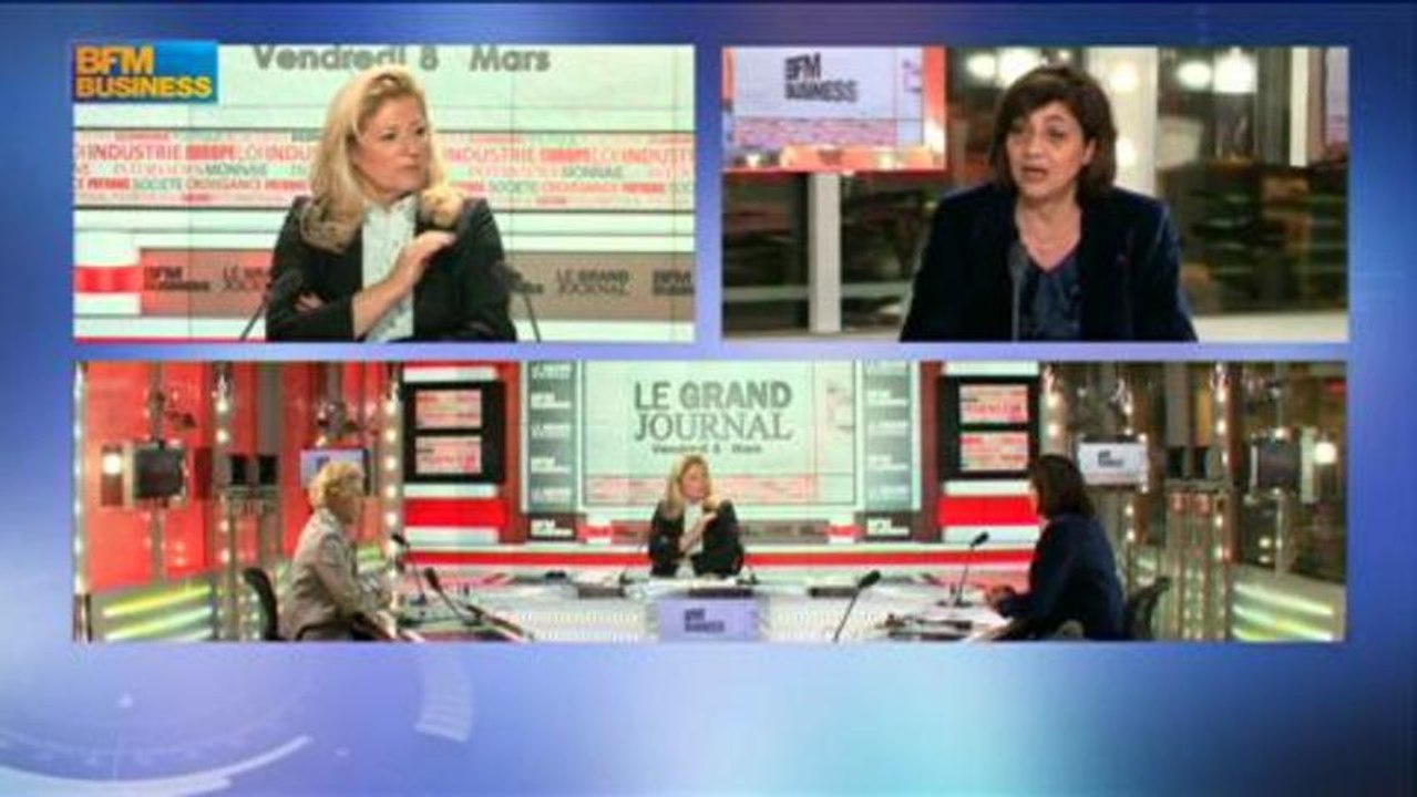 Christiane Féral-Schuhl, bâtonnier de Paris et Natalie Rastoin - 8 mars - Le Grand Journal 3/4