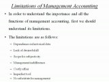Limitations of Management Accounting: Accounting Homework Help by Classof1.com