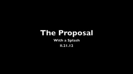 Sa demande en mariage tombe à l'eau