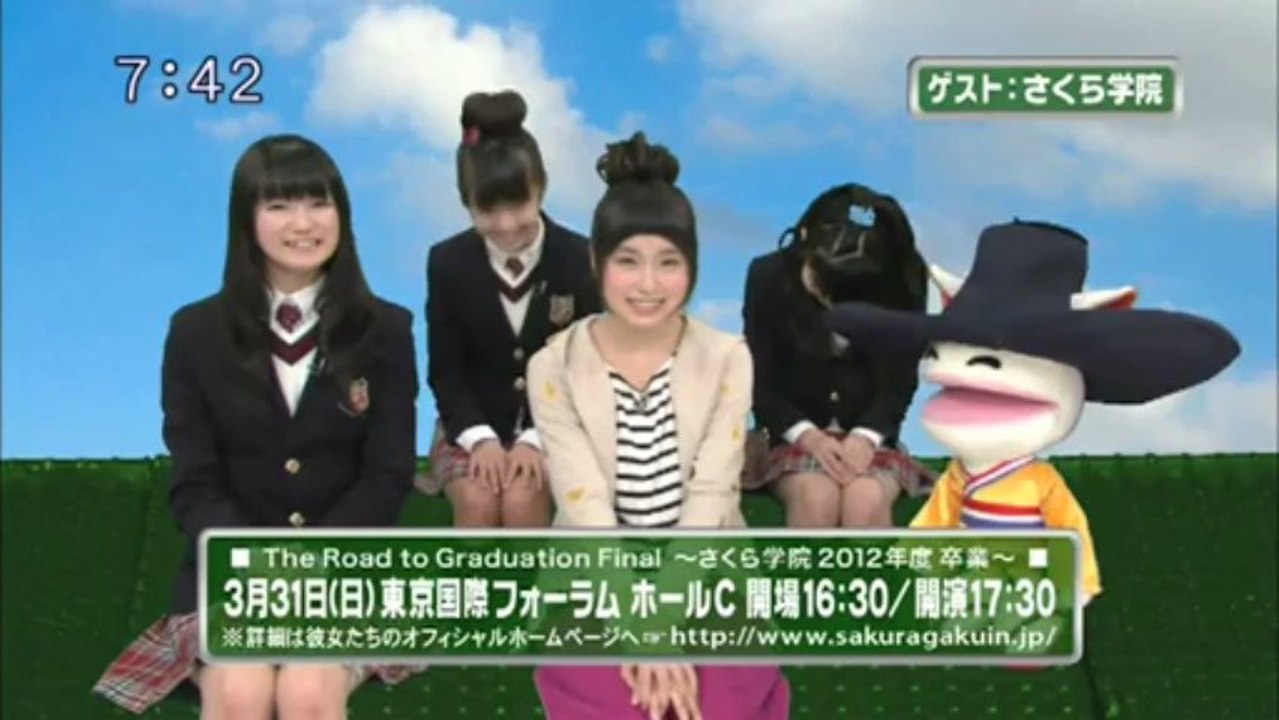 sakusaku 2013.03.11　義務教育期間限定ユニットさくら学院　ベビーメタル登場