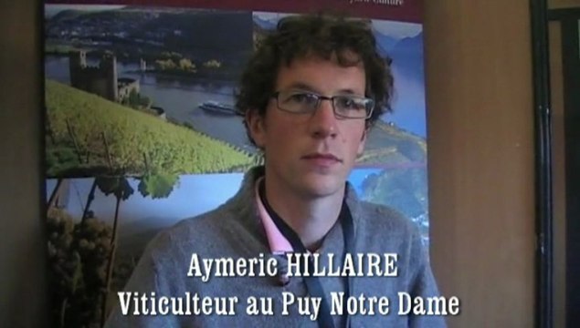 Aymeric HILLAIRE, Vigneron au Puy Notre Dame (Appellation Saumur)