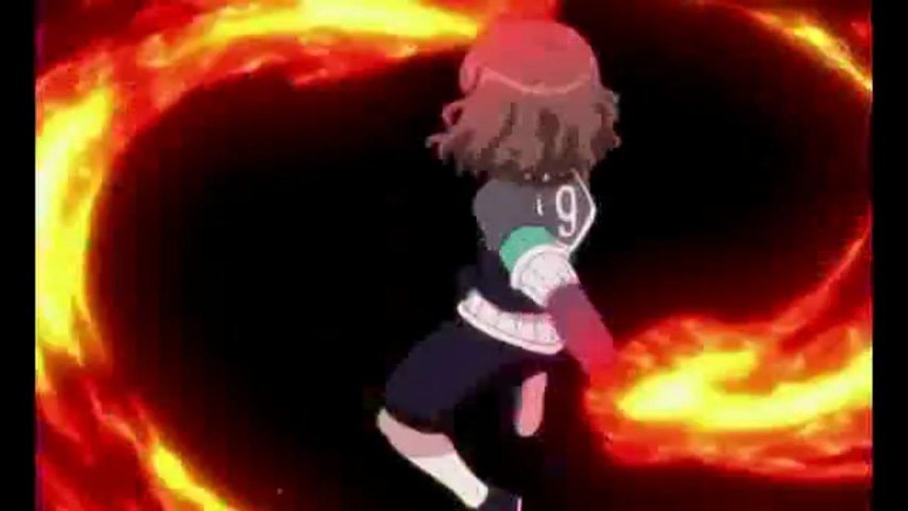 Inazuma Eleven Go Chrono Stone Kami no Takuto Fire Illusion + Omega Attack [HD]