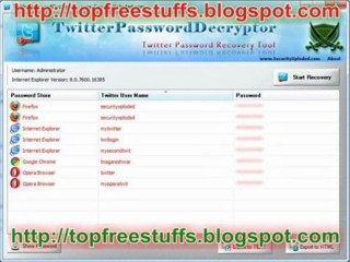 Twitter Password Decryptor