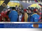 Maduro oficializó candidatura presidencial: “vamos a una campaña electoral en paz”