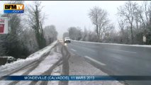 La neige recouvre les routes du Calvados - 11/03