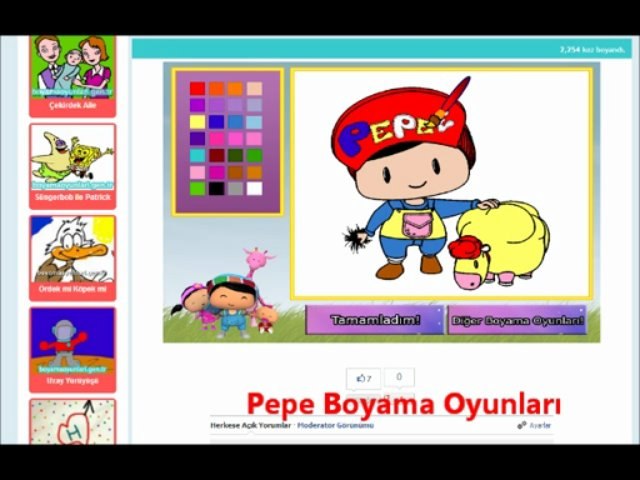 Pepe Boyama Oyunları - [www.boyamaoyunlari.gen.tr] - Dailymotion Video