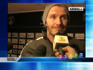 DAVID BECKHAM SUR BERBERE TELEVISION