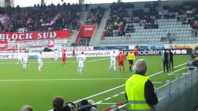 Une fouine interrompt un match de foot