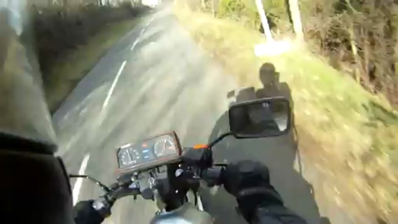 Cb 125 twin TD, premier roulage, mont Verdun