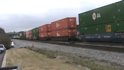 Union Pacific stack train east through Austell Ga.