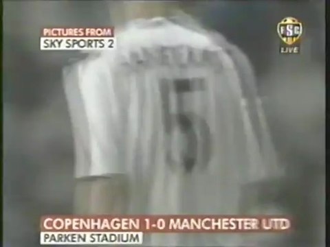 2006 (November 1) FC Copenhagen (Denmark) 1-Manchester United (England) 0 (Champiosn League)