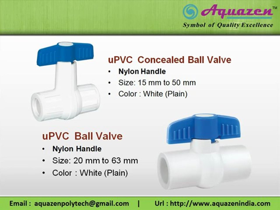 CPVC Ball Valve, UPVC Ball Valve Manufacturer, PVC Ball Valve Supplier, Ahmedabad, Gujarat, India